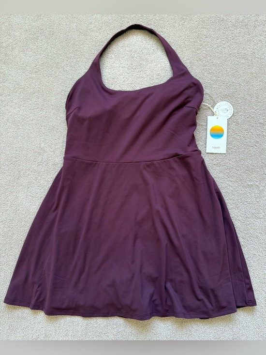 Vuori Dresses & Skirts - Vuori - Tiebreak Halter Dress - CERISE - NWT